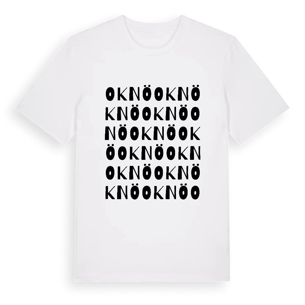 Oknö ordlek t-shirt – White, i miljö