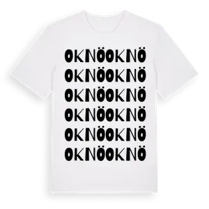 Oknö ordlek t-shirt – ekologisk bomull t-shirt från Pinshirt