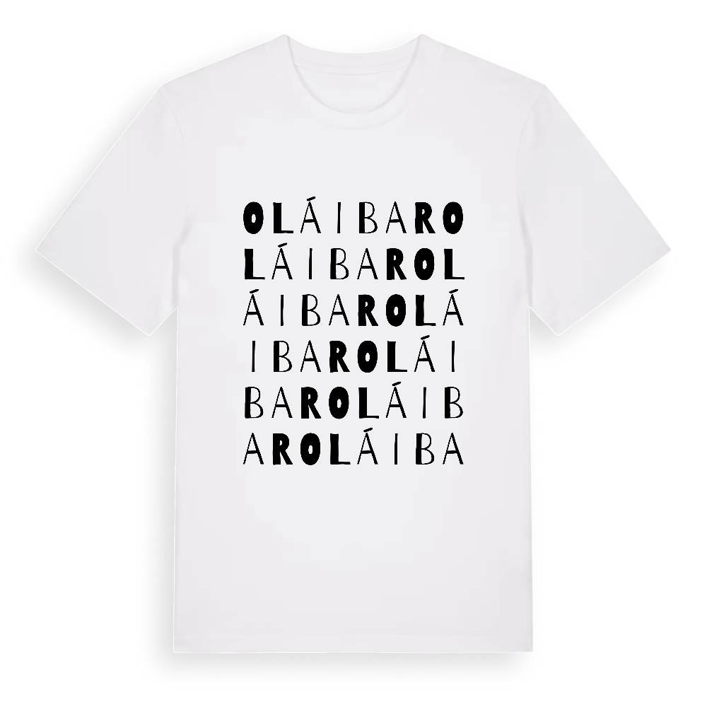 Oláibar ordlek t-shirt – White, i miljö