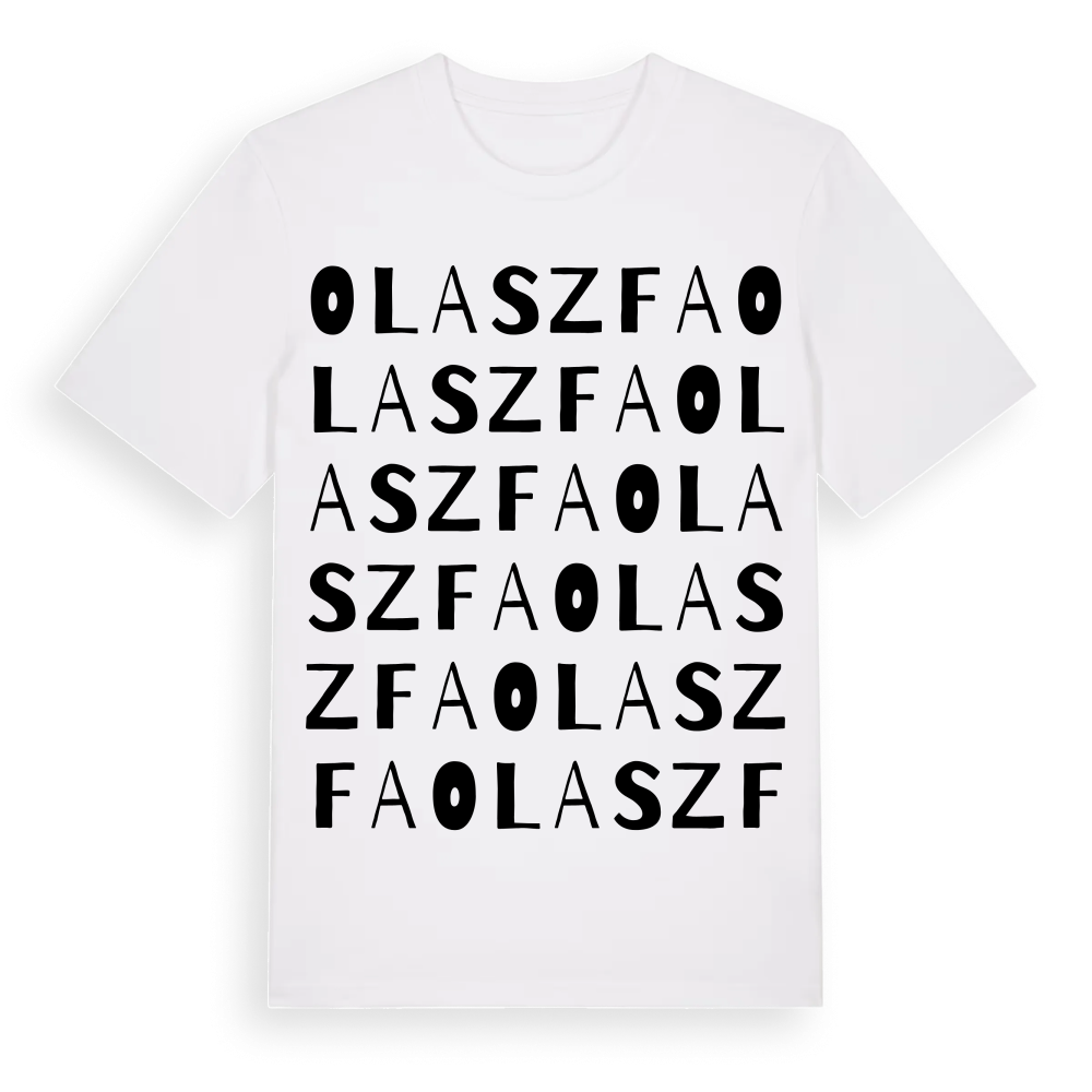 Olaszfa ordlek t-shirt – White, i miljö