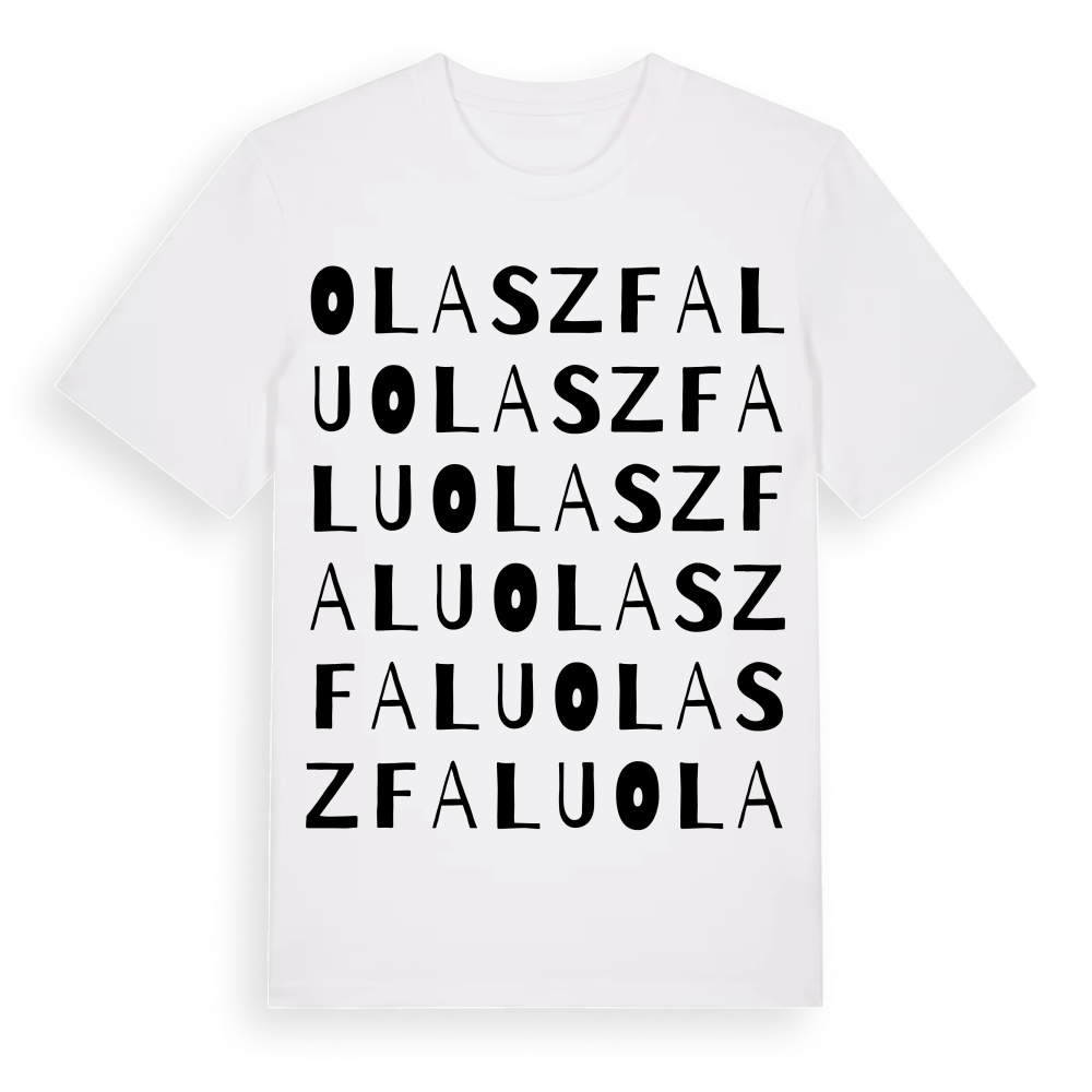 Olaszfalu ordlek t-shirt – White, i miljö