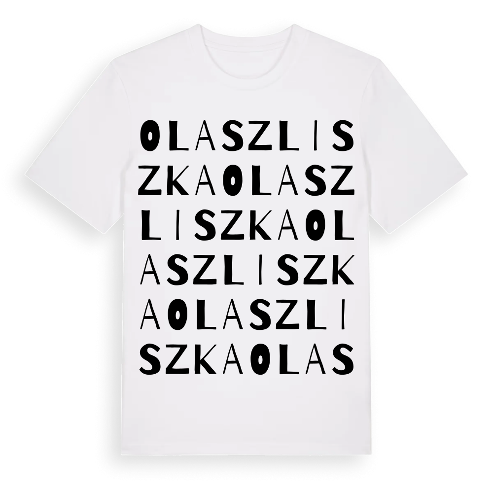 Olaszliszka ordlek t-shirt – White, i miljö