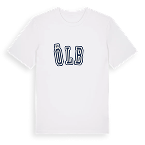 Ölbő college t-shirt – ekologisk bomull t-shirt från Pinshirt
