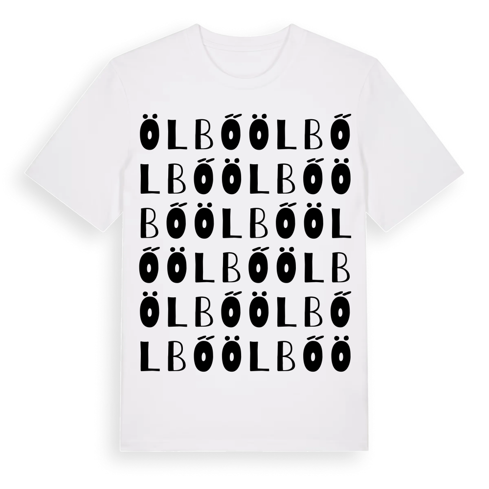 Ölbő ordlek t-shirt – White, i miljö