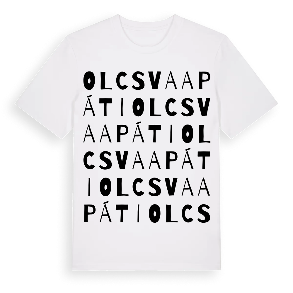Olcsvaapáti ordlek t-shirt – White, i miljö