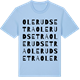 Blue Soul t-shirt med Olerudsetra ordlek t-shirt