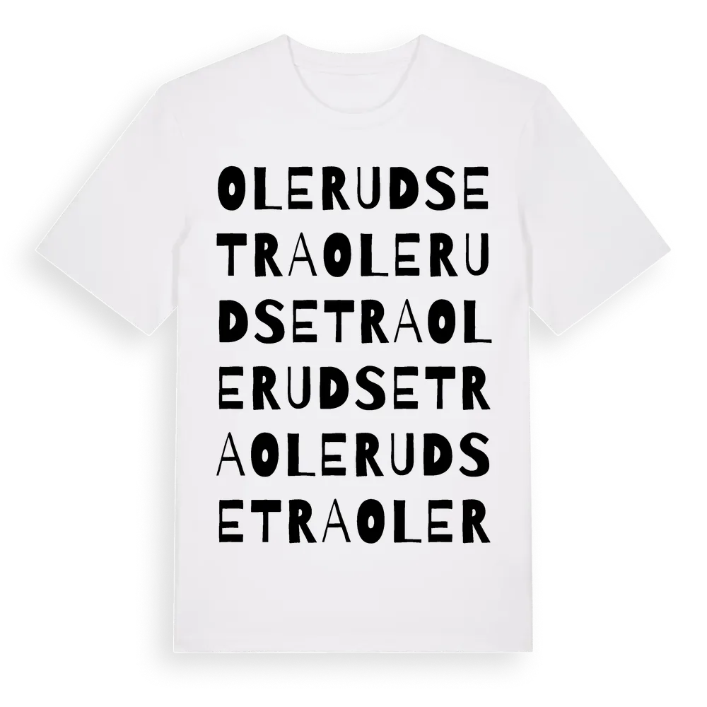 Olerudsetra ordlek t-shirt i miljö
