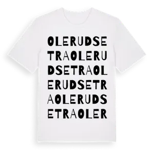 Olerudsetra ordlek t-shirt – ekologisk bomull t-shirt från Pinshirt