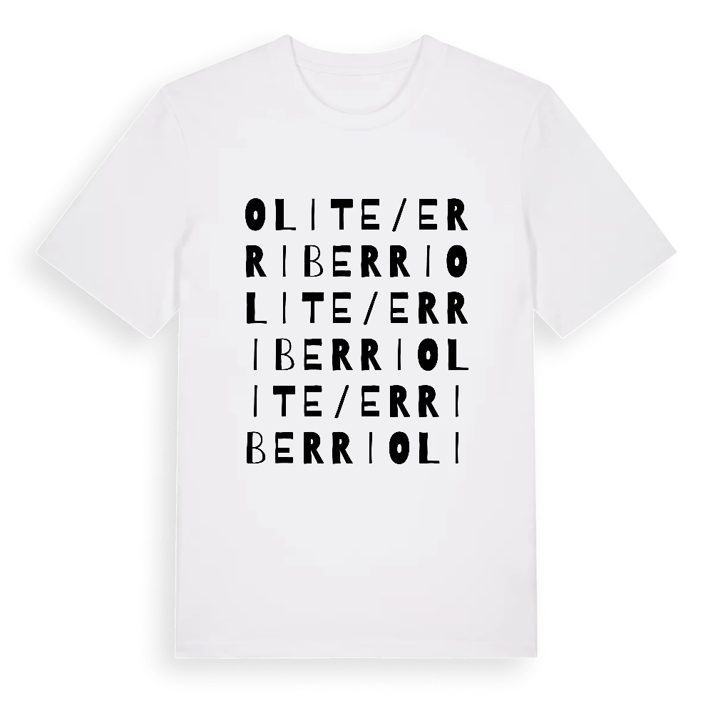 Olite / Erriberri ordlek t-shirt – White, i miljö