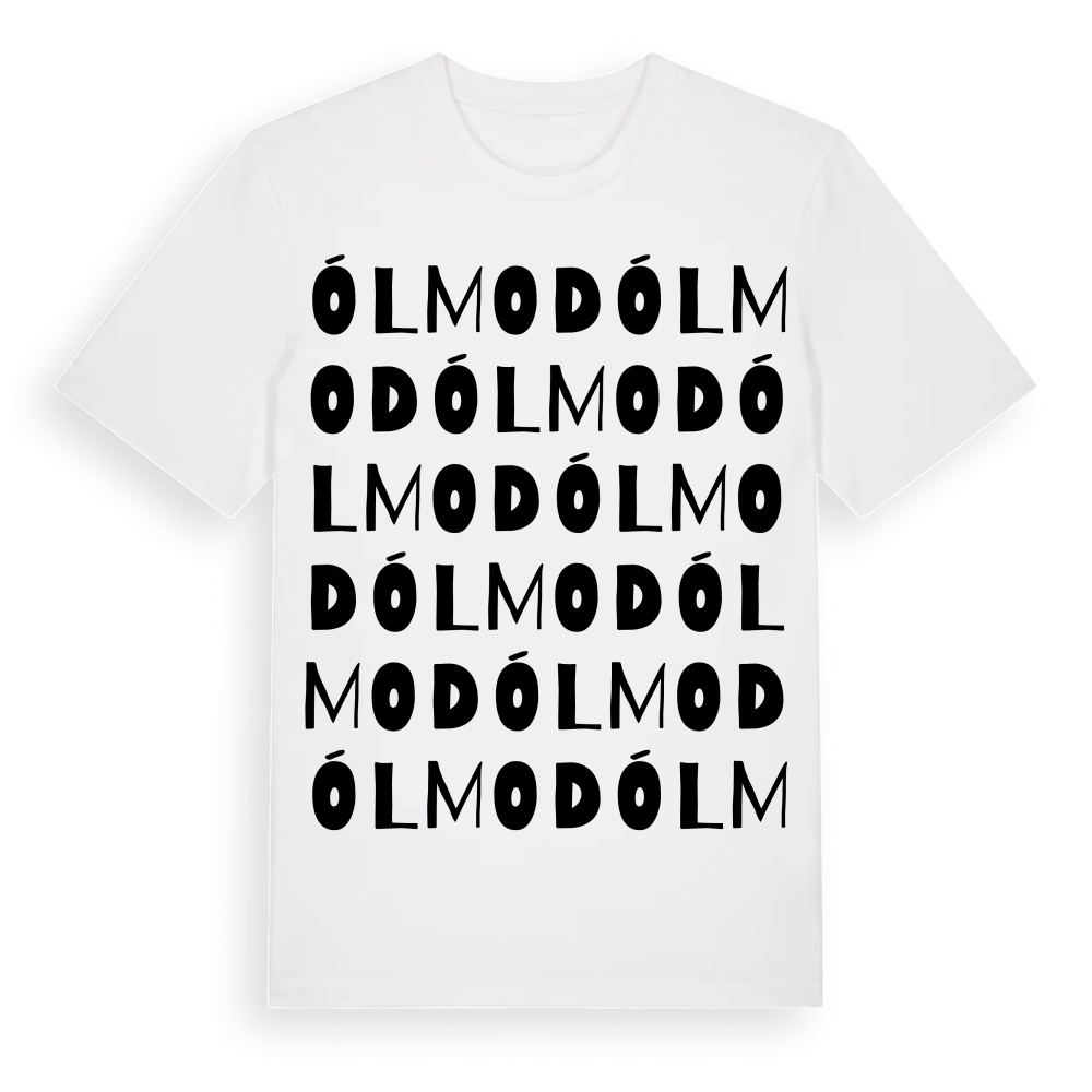 Ólmod ordlek t-shirt – White, i miljö