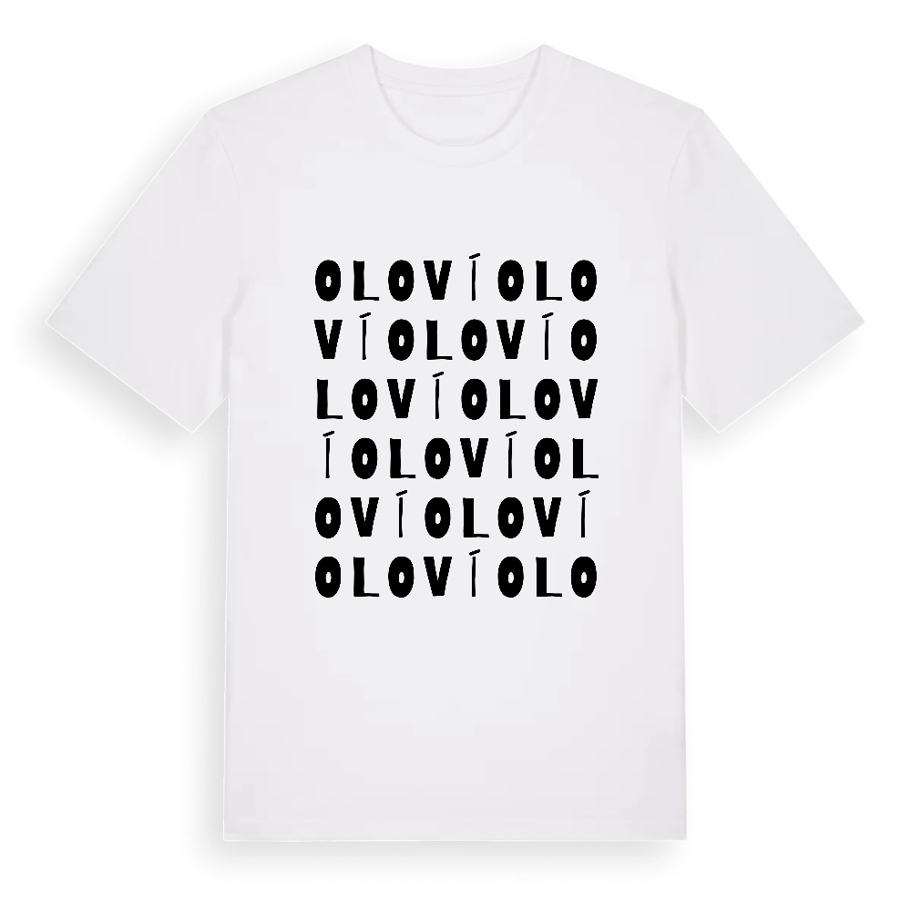 Oloví ordlek t-shirt – White, i miljö