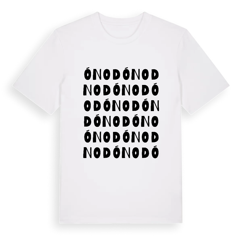 Ónod ordlek t-shirt – White, i miljö