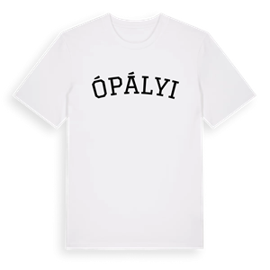Ópályi böjd t-shirt – ekologisk bomull t-shirt från Pinshirt