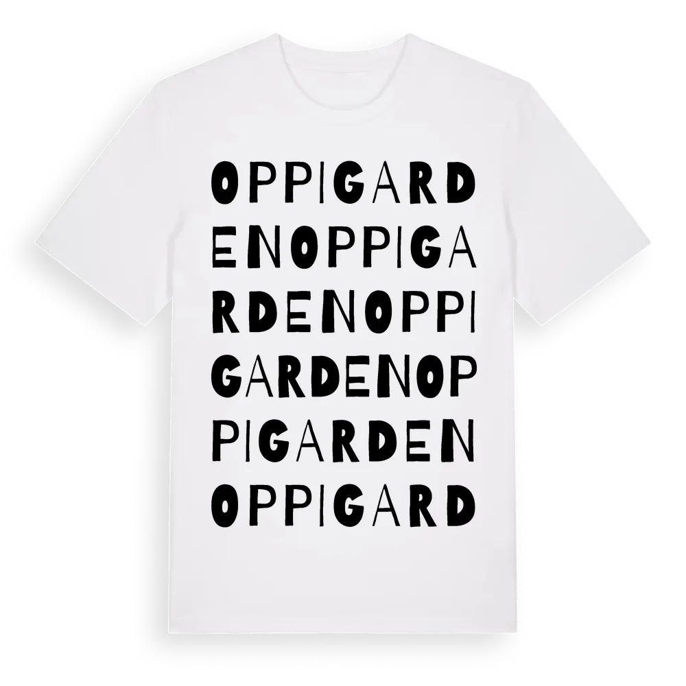 Oppigarden ordlek t-shirt i miljö