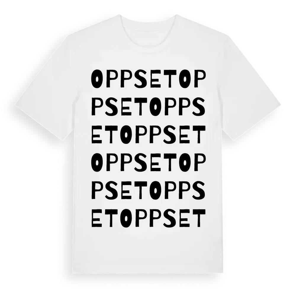 Oppset ordlek t-shirt i miljö