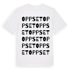Oppset ordlek t-shirt – ekologisk bomull t-shirt från Pinshirt