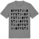 Mid Heather Gray t-shirt med Oppstua ordlek t-shirt