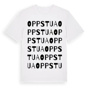 Oppstua ordlek t-shirt – ekologisk bomull t-shirt från Pinshirt