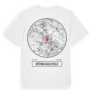 Opština Bijelo Polje t-shirt – ekologisk bomull t-shirt från Pinshirt