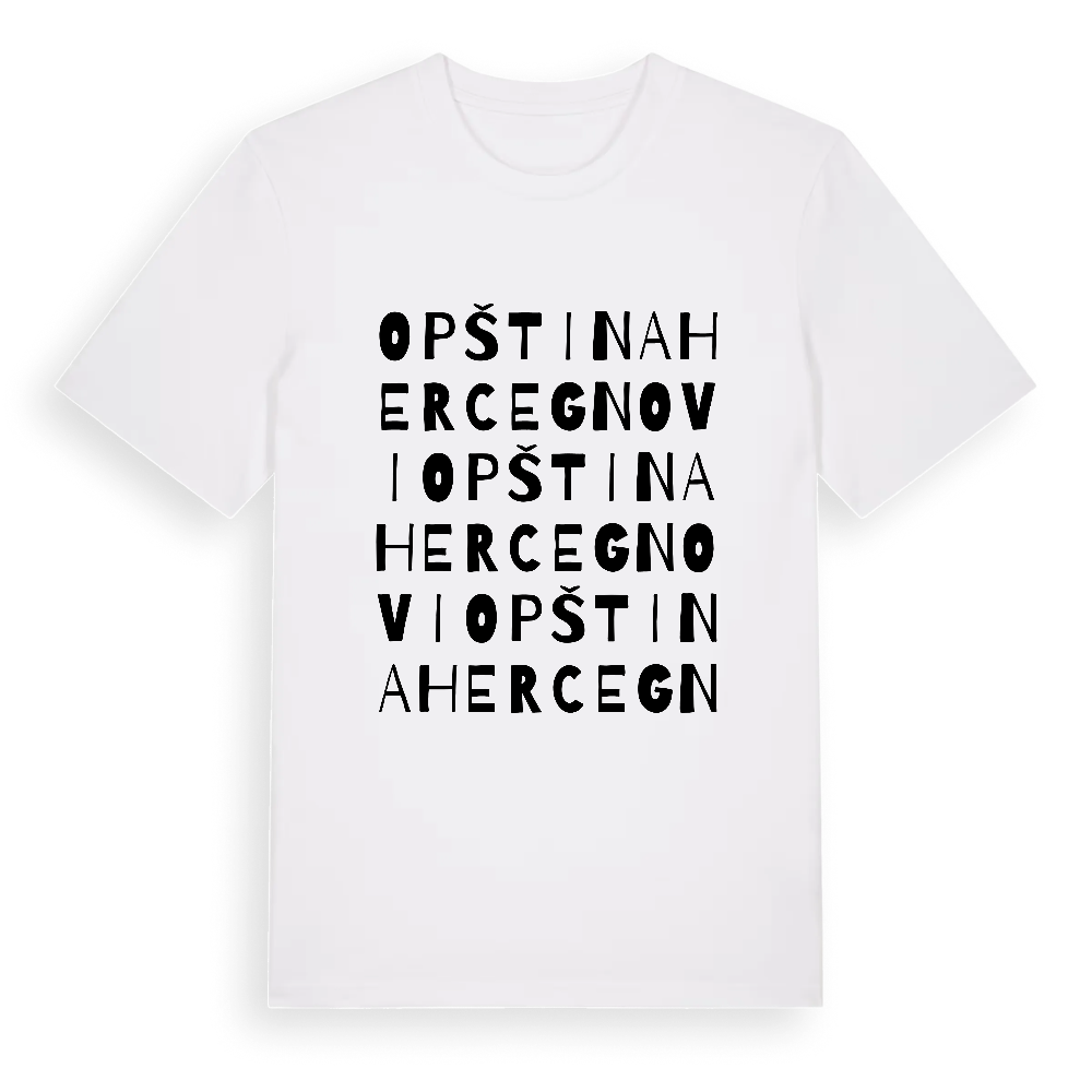 Opština Herceg Novi ordlek t-shirt – White, i miljö