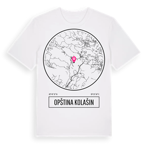 Opština Kolašin t-shirt – ekologisk bomull t-shirt från Pinshirt
