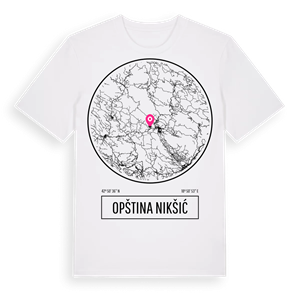 Opština Nikšić t-shirt – ekologisk bomull t-shirt från Pinshirt