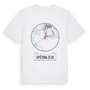 Opština Zeta t-shirt – ekologisk bomull t-shirt från Pinshirt