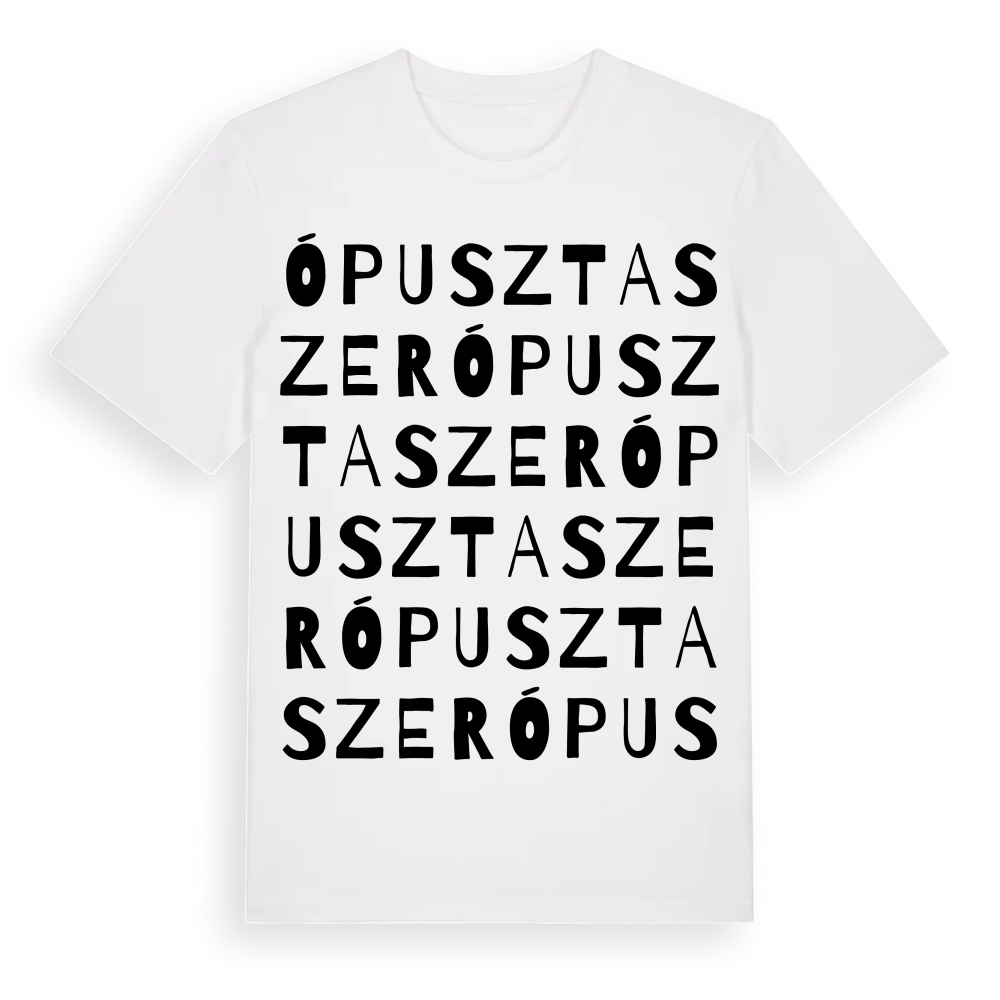 Ópusztaszer ordlek t-shirt – White, i miljö