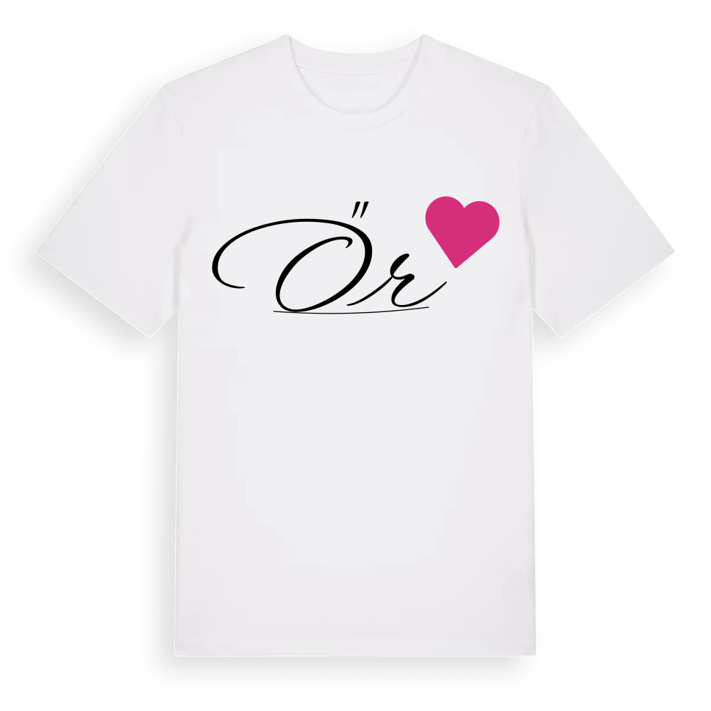 Őr hjärta t-shirt – White, i miljö