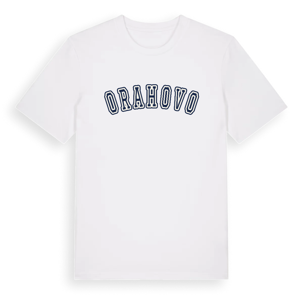Orahovo college t-shirt – White, i miljö