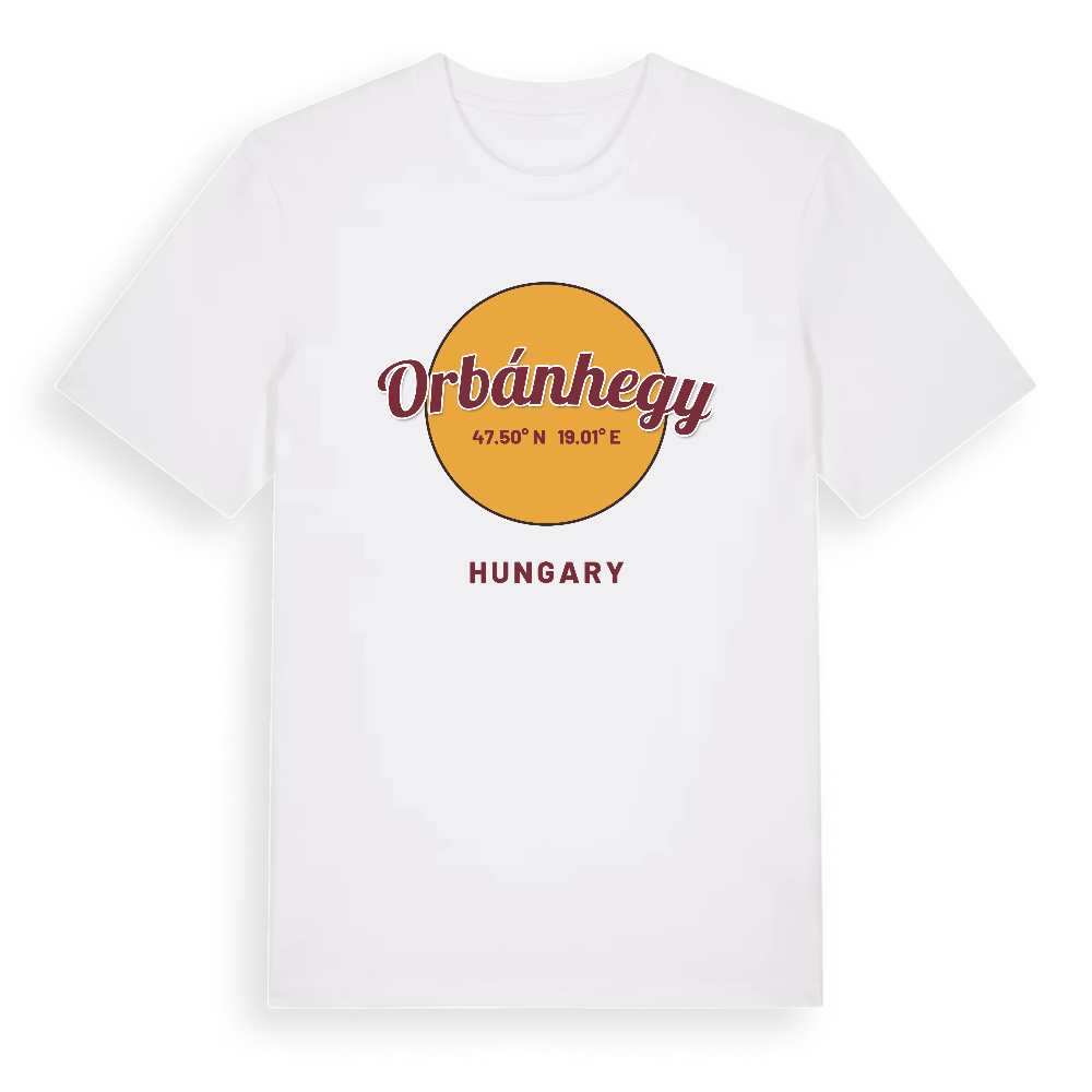 Orbánhegy cirkel t-shirt – White, i miljö