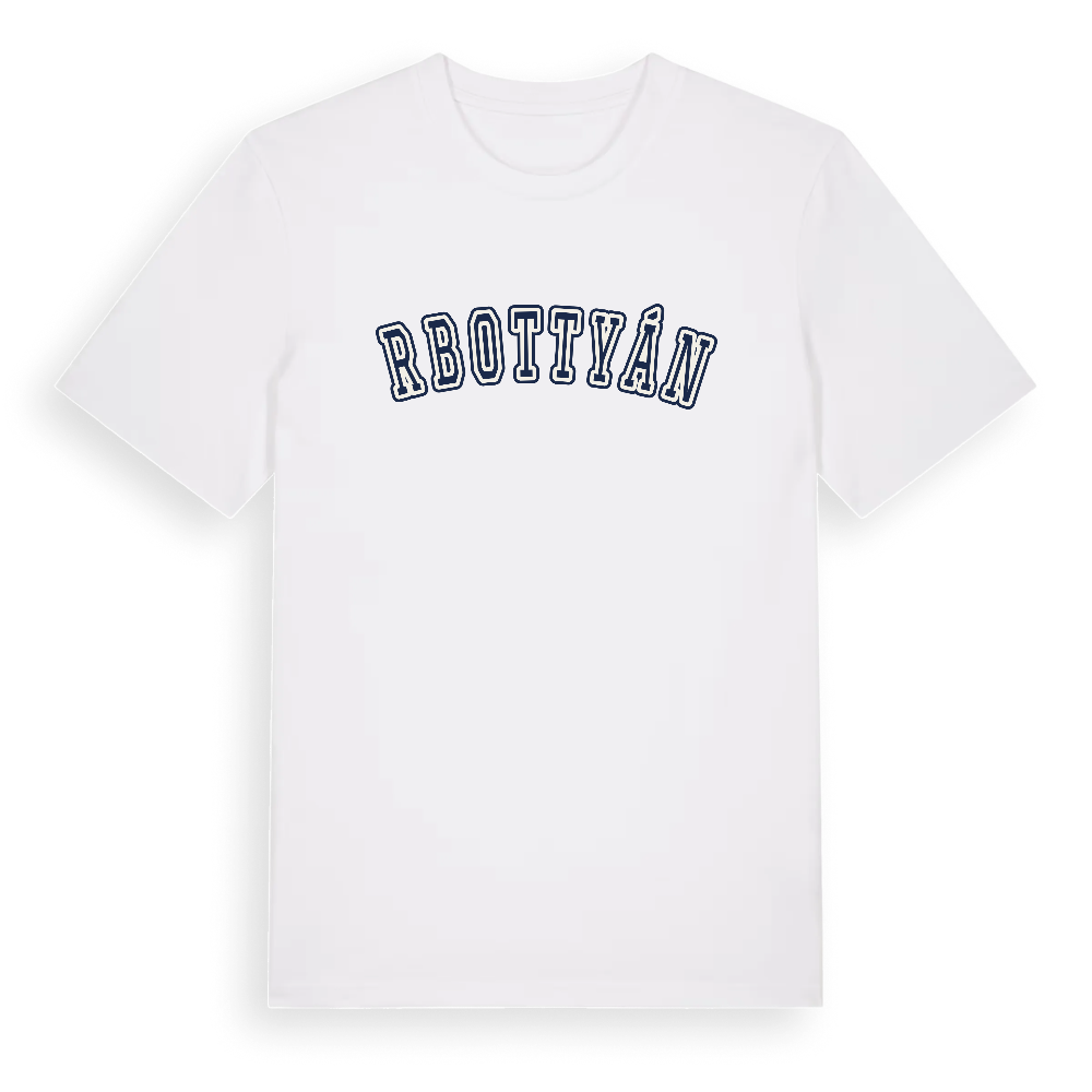 Őrbottyán college t-shirt – White, i miljö