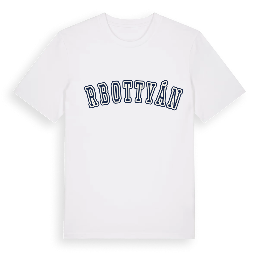 Őrbottyán college t-shirt – White, i miljö