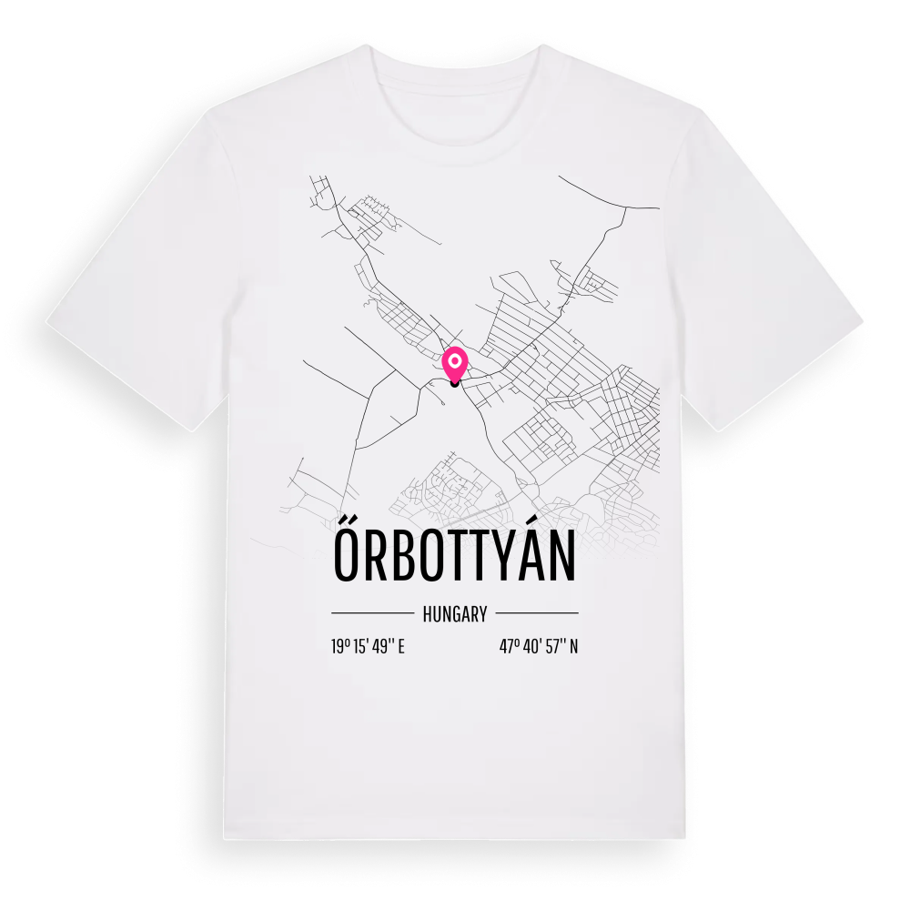 Őrbottyán karta t-shirt – White, i miljö
