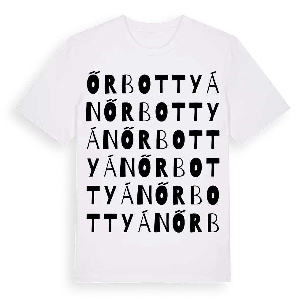 Őrbottyán ordlek t-shirt – White, i miljö