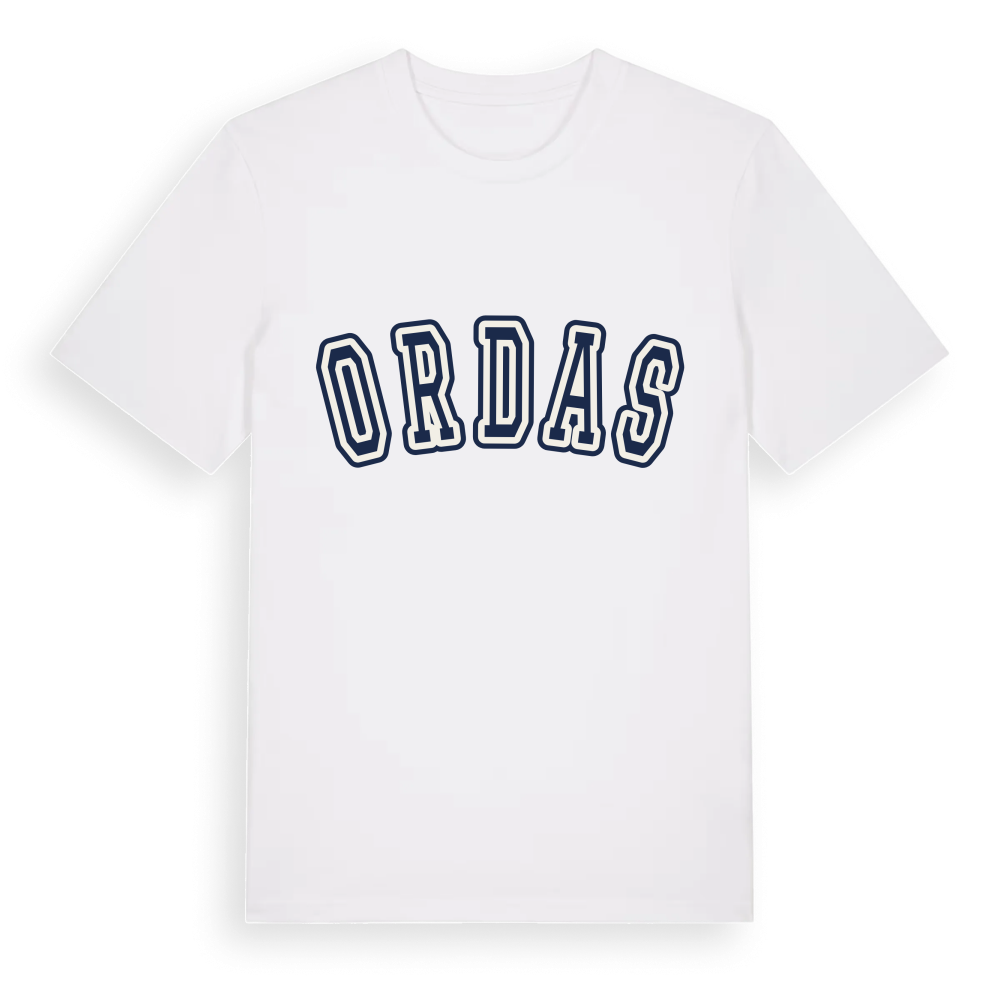 Ordas college t-shirt – White, i miljö