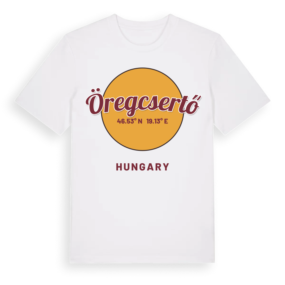 Öregcsertő cirkel t-shirt – White, i miljö