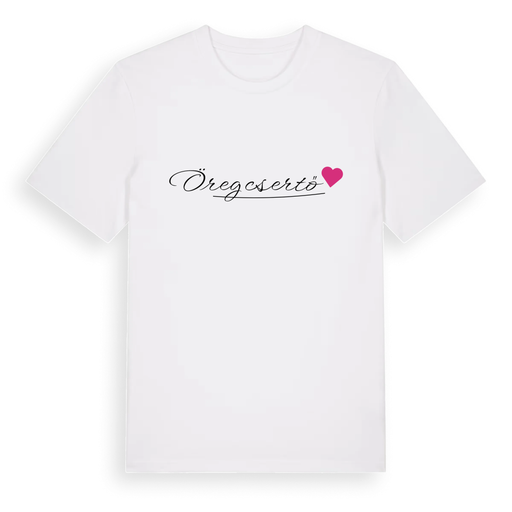 Öregcsertő hjärta t-shirt – White, i miljö