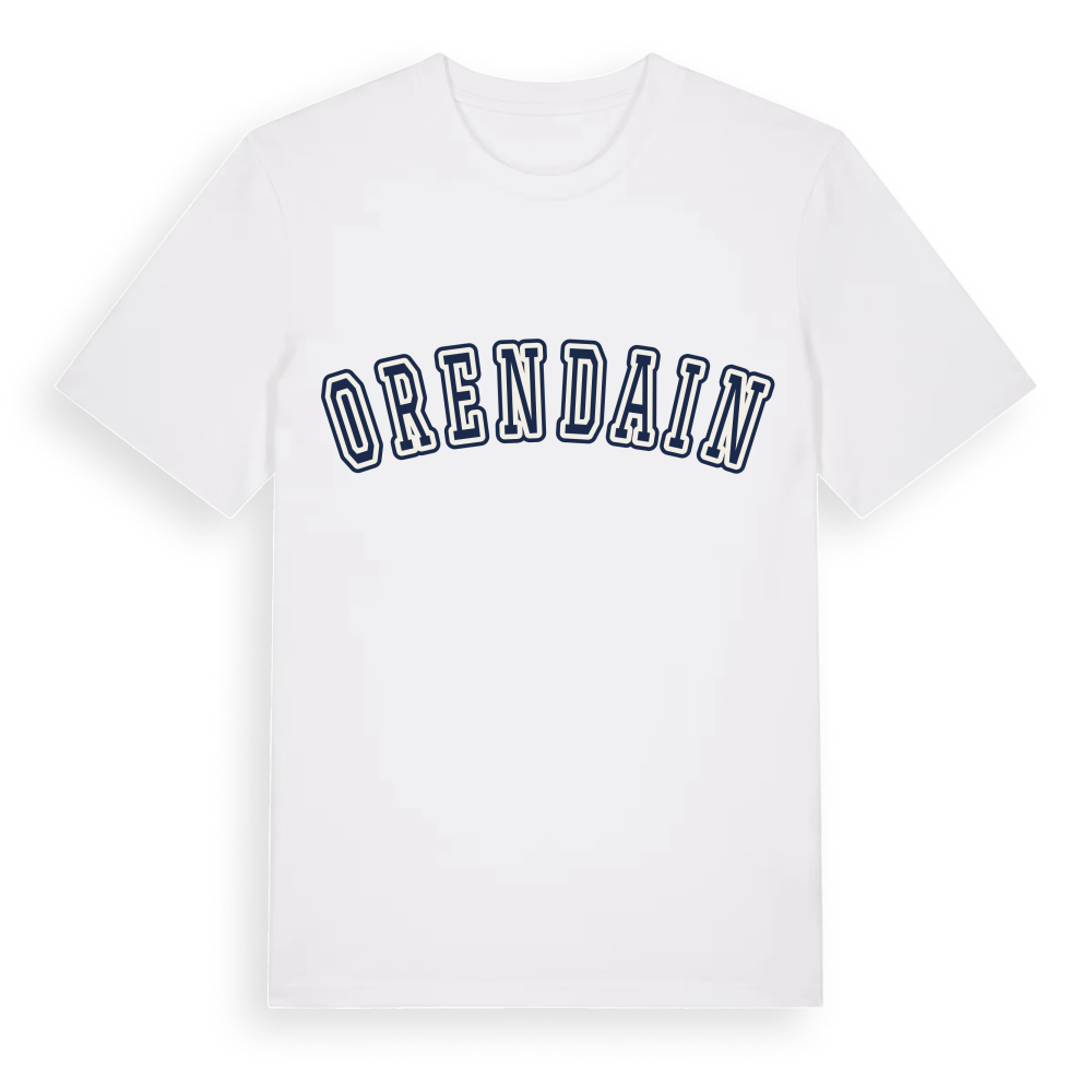 Orendain college t-shirt – White, i miljö