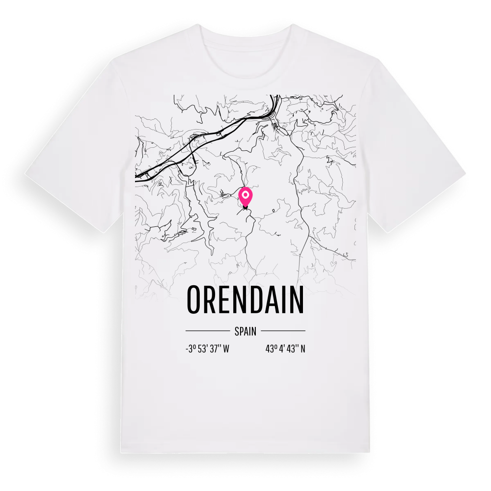 Orendain karta t-shirt – White, i miljö