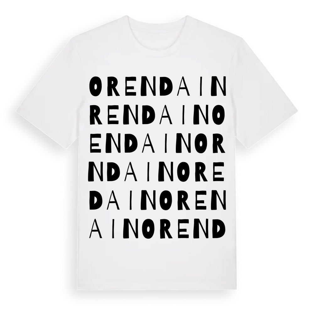Orendain ordlek t-shirt – White, i miljö