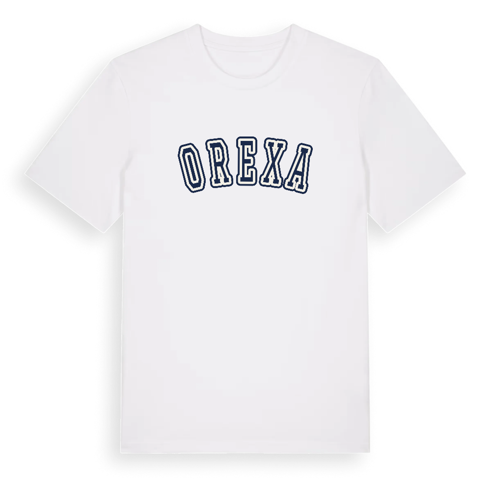 Orexa college t-shirt – White, i miljö