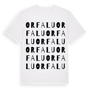 Orfalu ordlek t-shirt – ekologisk bomull t-shirt från Pinshirt