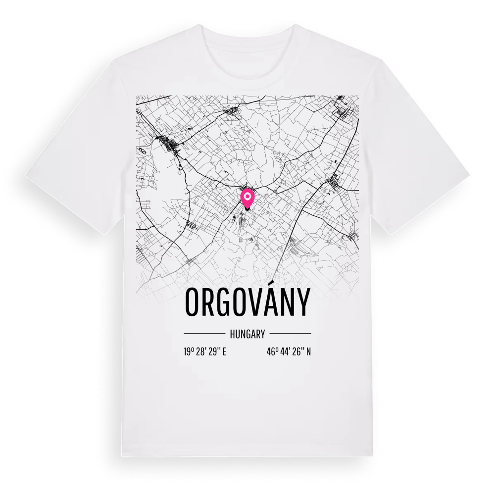 Orgovány karta t-shirt – White, i miljö