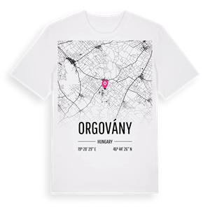 Orgovány karta t-shirt – ekologisk bomull t-shirt från Pinshirt
