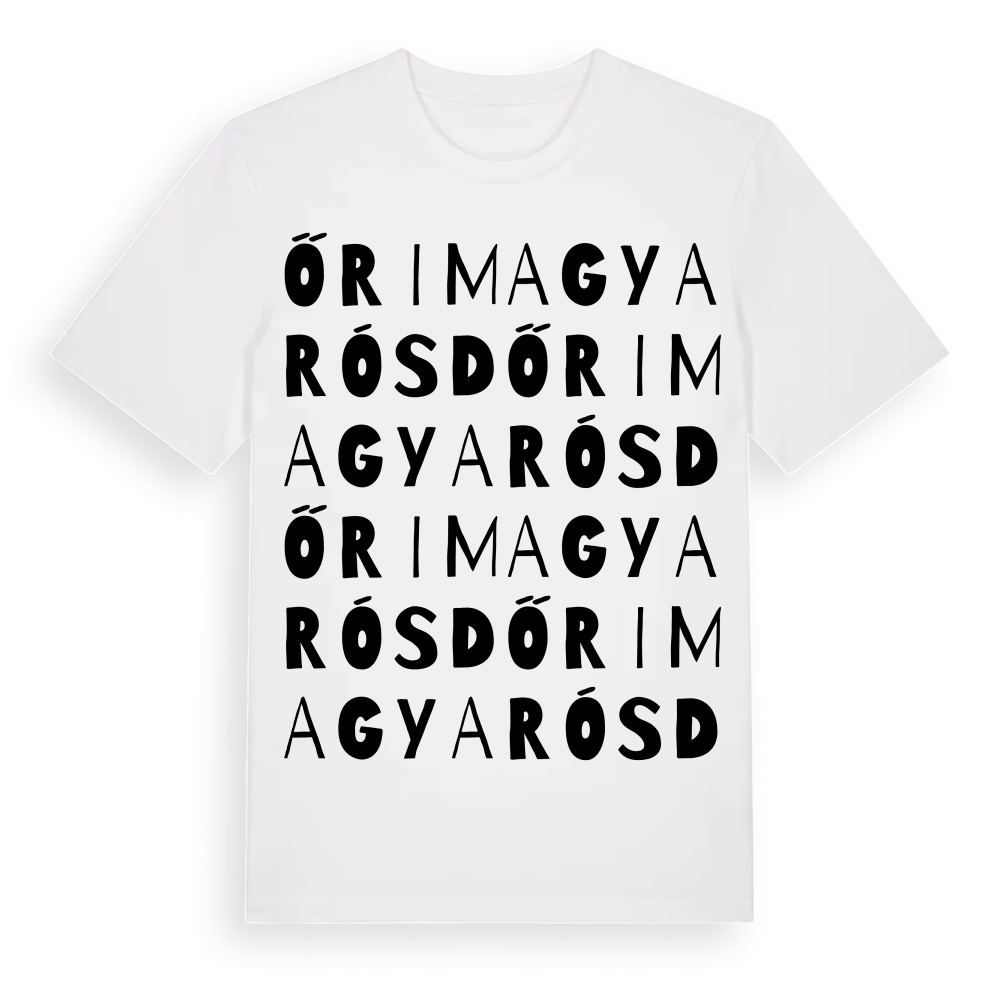 Őrimagyarósd ordlek t-shirt – White, i miljö
