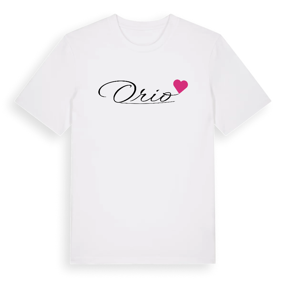 Orio hjärta t-shirt – White, i miljö