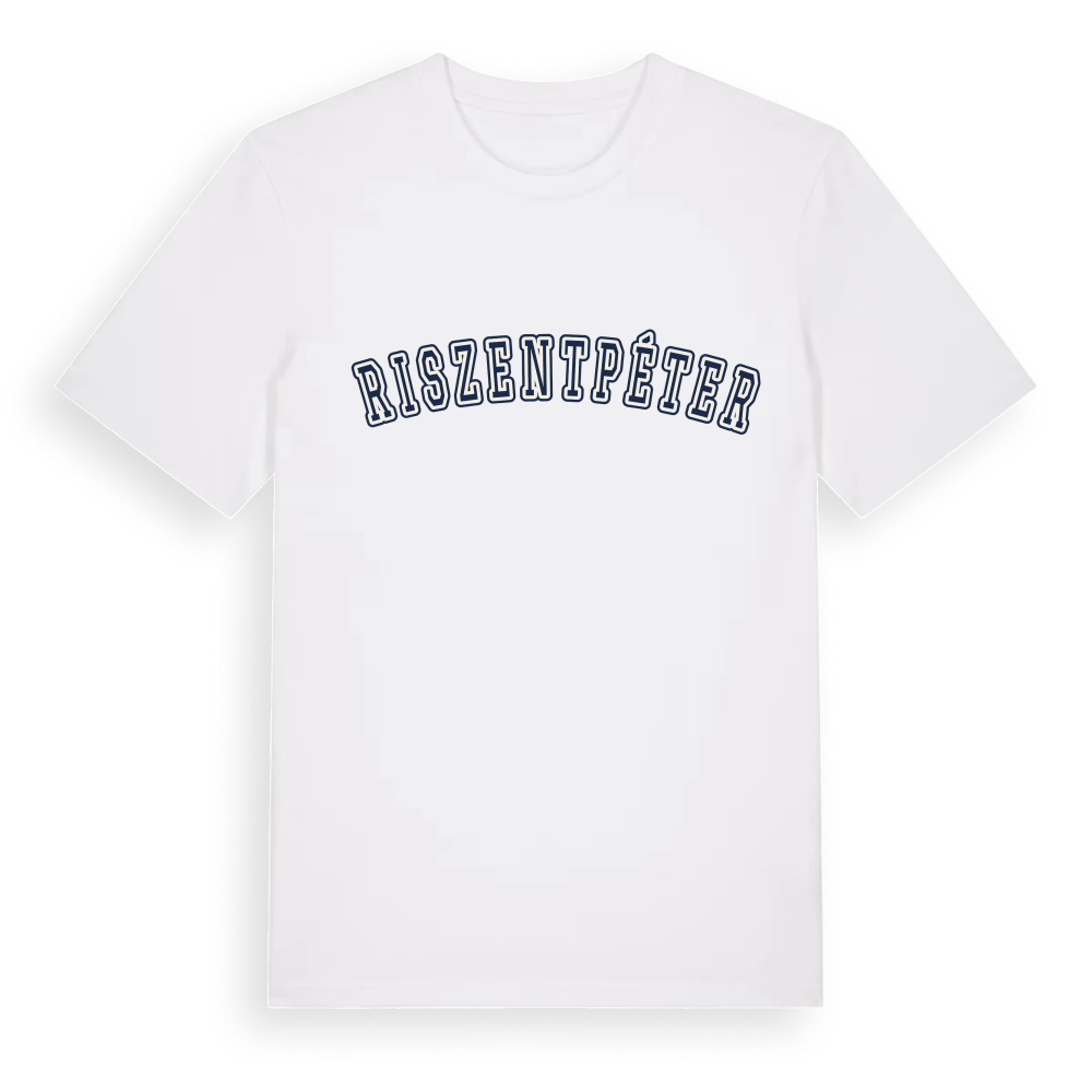 Őriszentpéter college t-shirt – White, i miljö