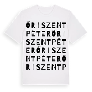 Őriszentpéter ordlek t-shirt – ekologisk bomull t-shirt från Pinshirt
