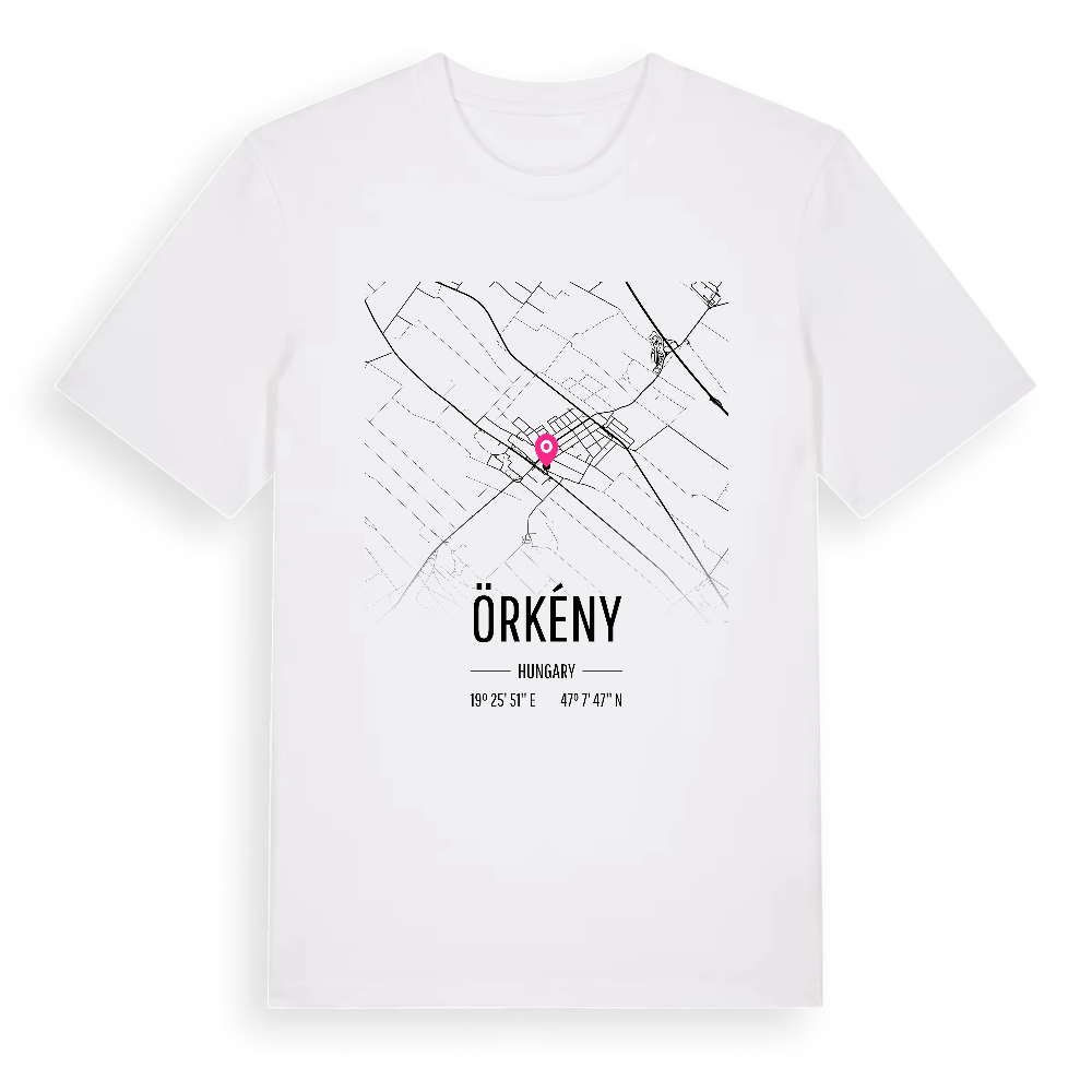 Örkény karta t-shirt – White, i miljö